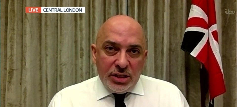 Mr Zahawi warned people who socialise with friends are spreading the virus