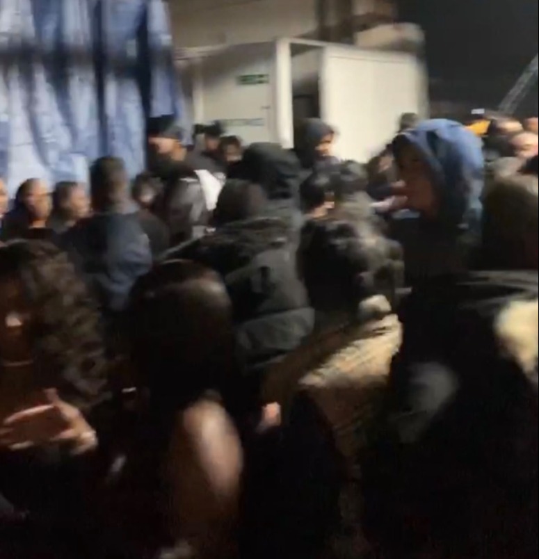 Footage of people partying in a warehouse was shared online - with the celebration believed to have been held in London