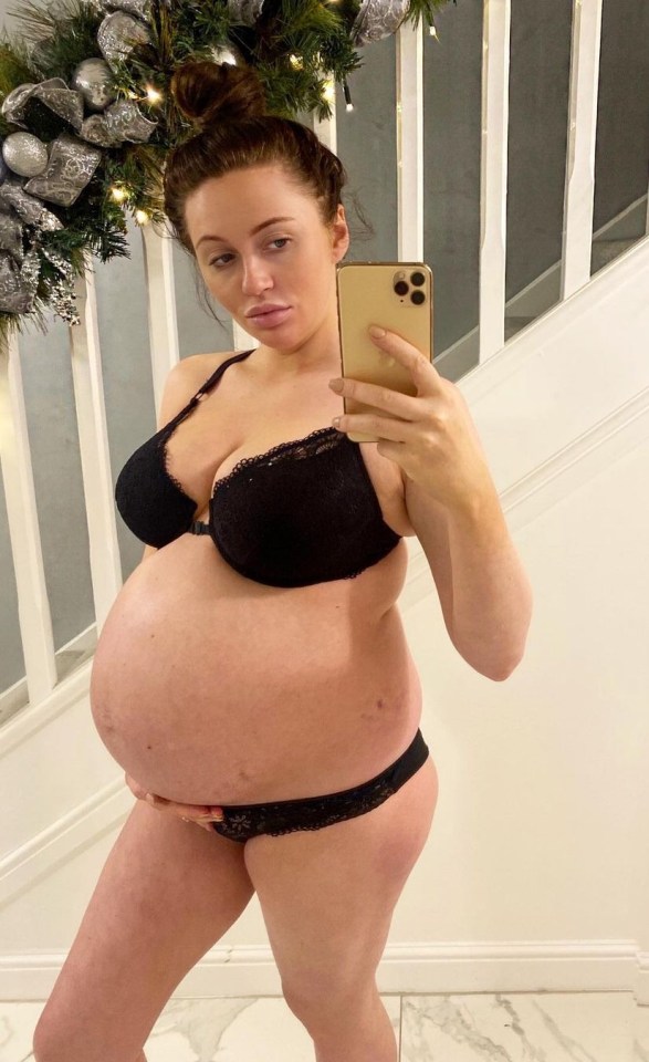 Charlotte Dawson told fans she is on the brink of giving birth as she experiences early labour pains