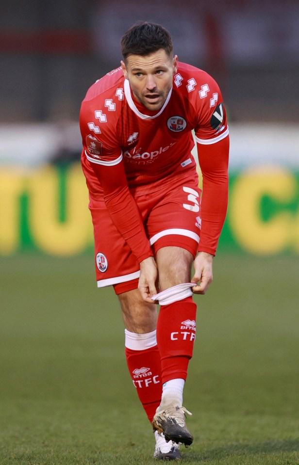 Mark Wright came on for Crawley against Leeds in the FA Cup on Sunday