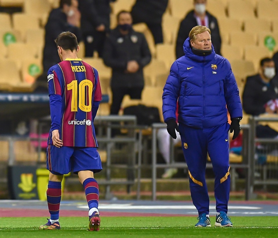 Lionel Messi is facing a four-game ban for his Spanish Super Cup red card