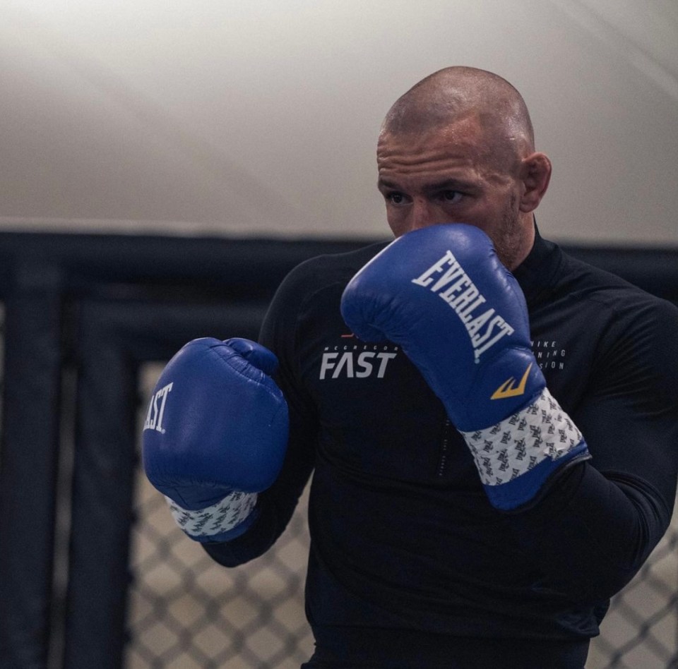 McGregor is training for his UFC return 