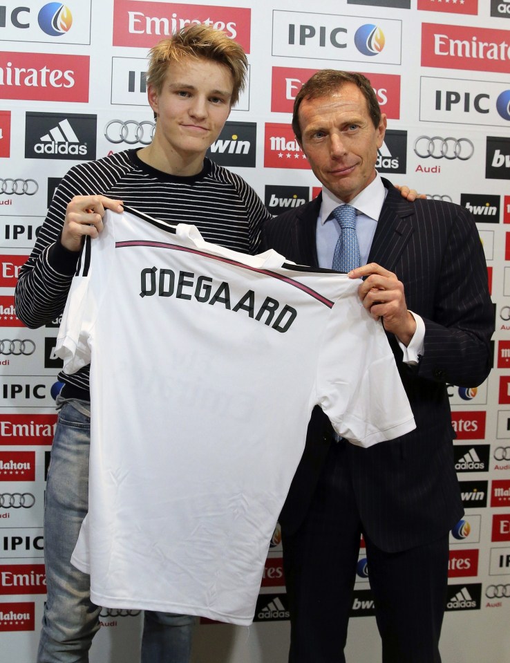 In 2015, Odegaard signed for Real Madrid for £2.3m