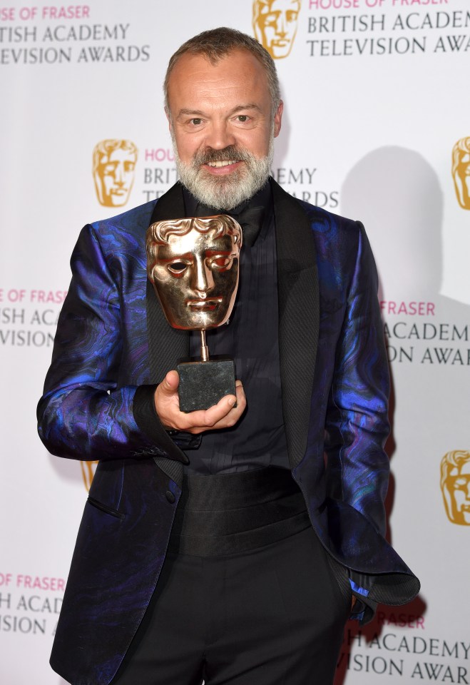 The TV and radio star is a five-time Bafta winner