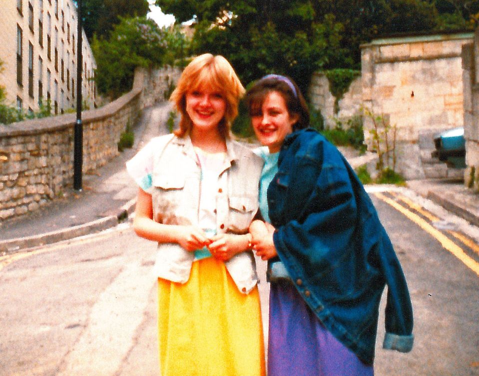 'Bubbly' Melanie, pictured, left, with a friend in 1983, had dreamed of becoming an archaeologist