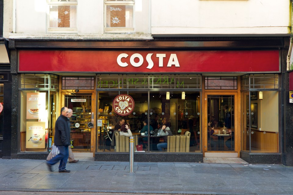 Costa will remain open, but you can't sit in