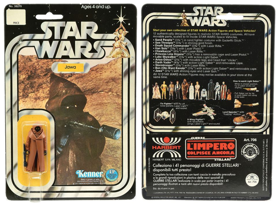 Carded Star Wars figures sell really well