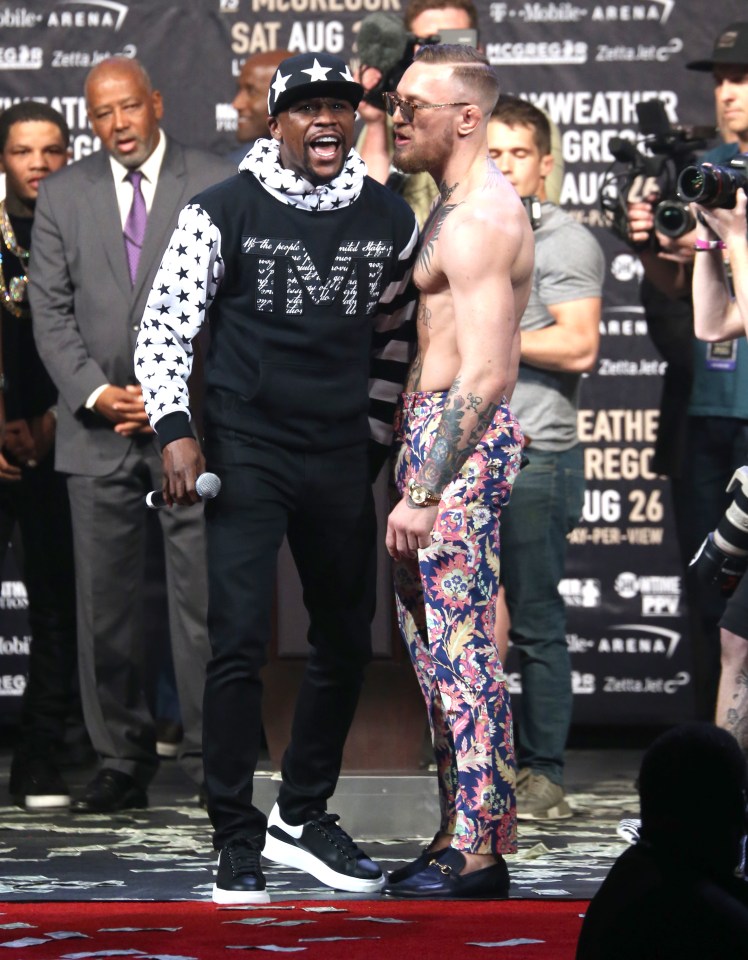 Sparks flew at press conferences as Mayweather and McGregor traded insults