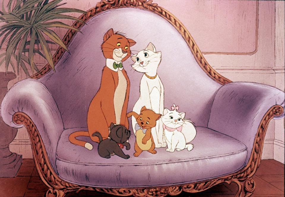 The Aristocats film was among those removed from the children's section 