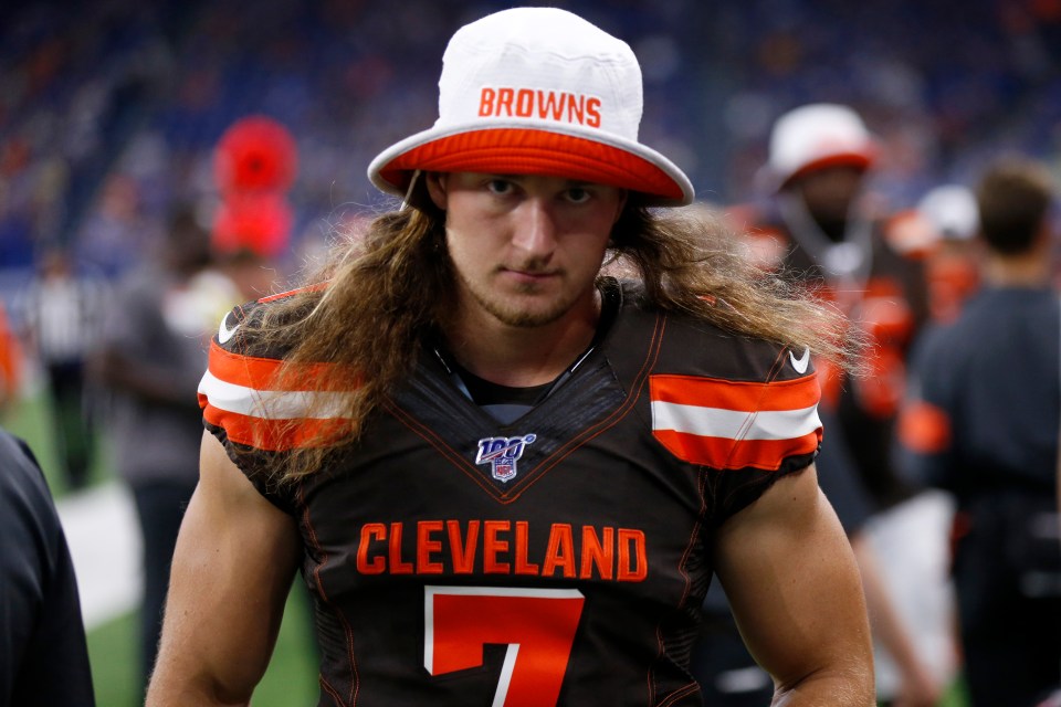  Cleveland Browns star Jamie Gillan moved to the United States from Scotland in 2013