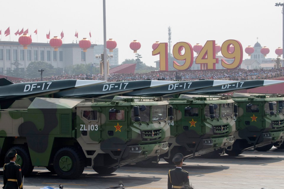 The DF-17 was first seen on parade in Beijing