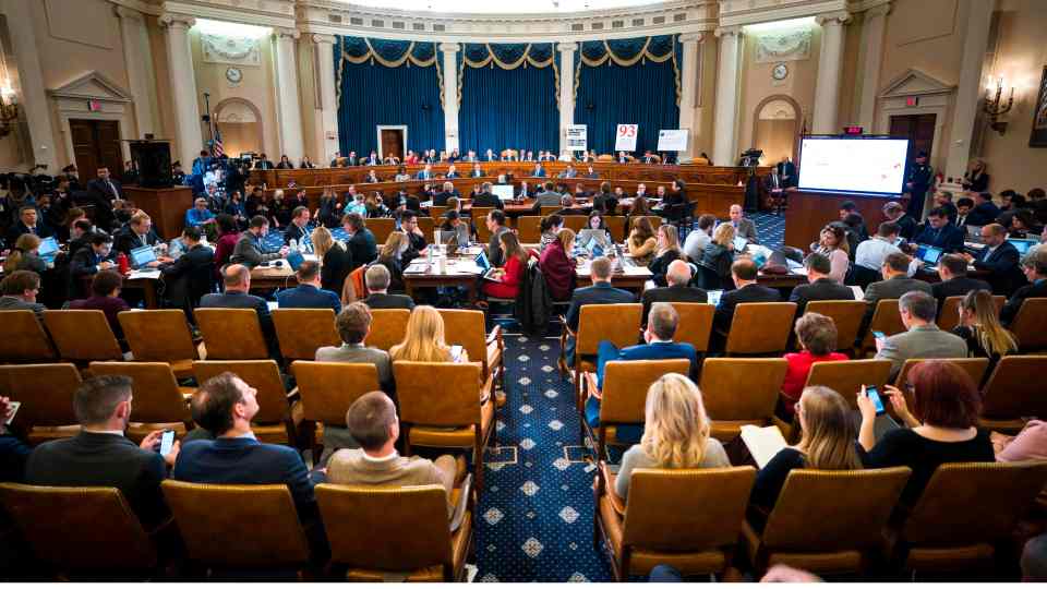 Senators and representatives meet and work in Capitol Hill 