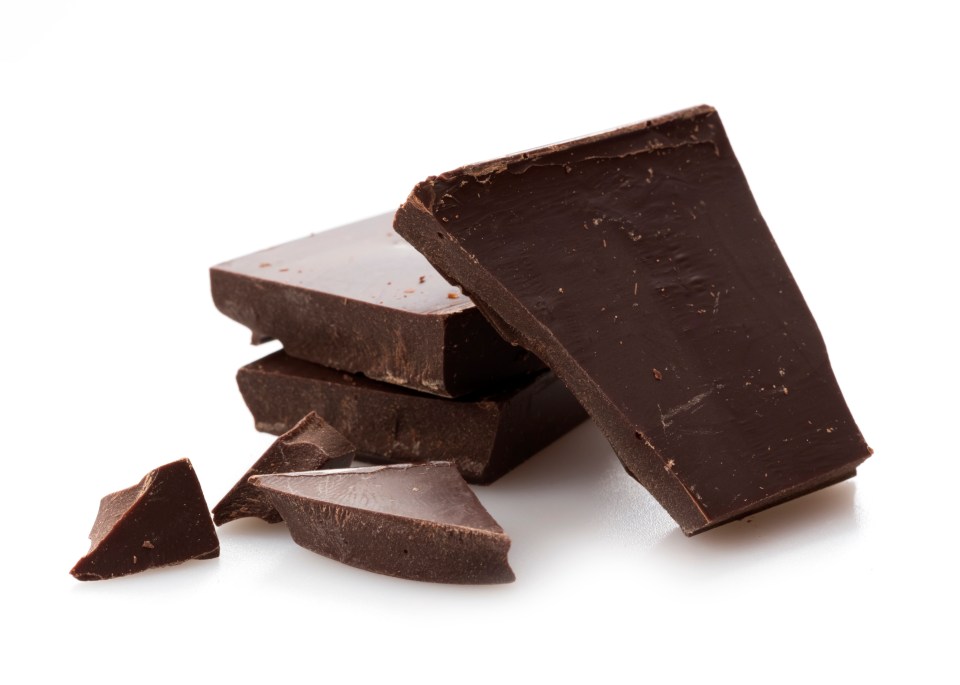 Chocolate contains the building blocks of serotonin, and magnesium which reduces stress