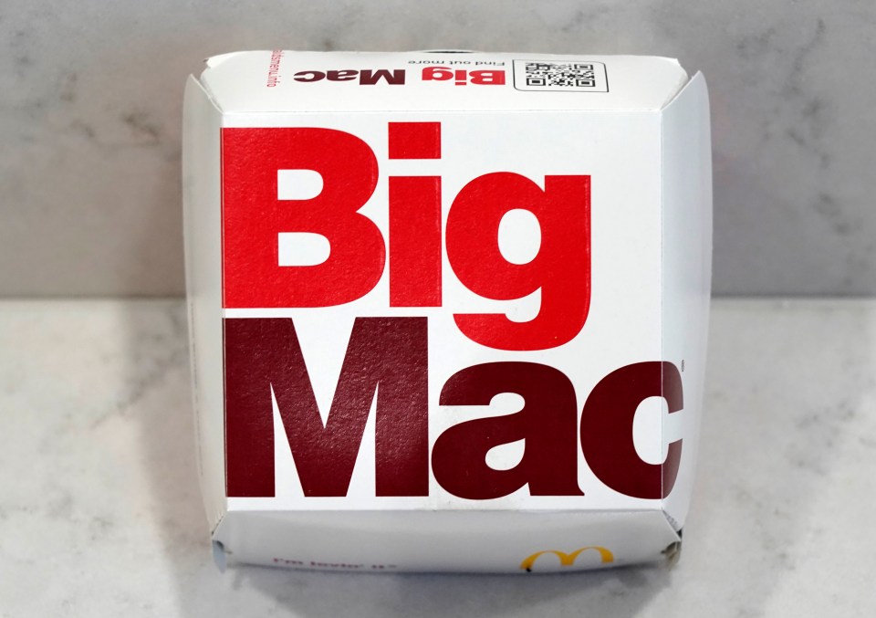 McDonald's Big Mac which costs £3.29