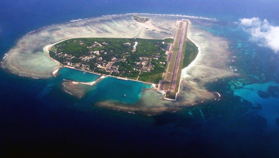 One one of the military bases China has built in the South China Sea