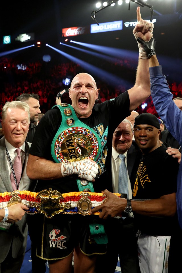 Tyson Fury ended Deontay Wilder's reign as WBC heavyweight champion last February