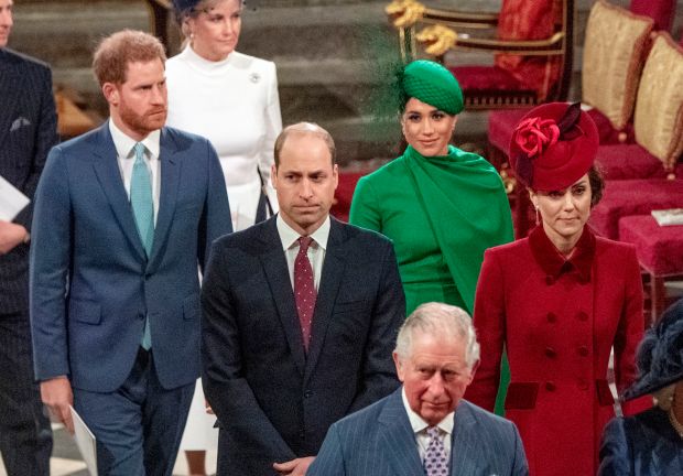 The Royal Family in March 2020