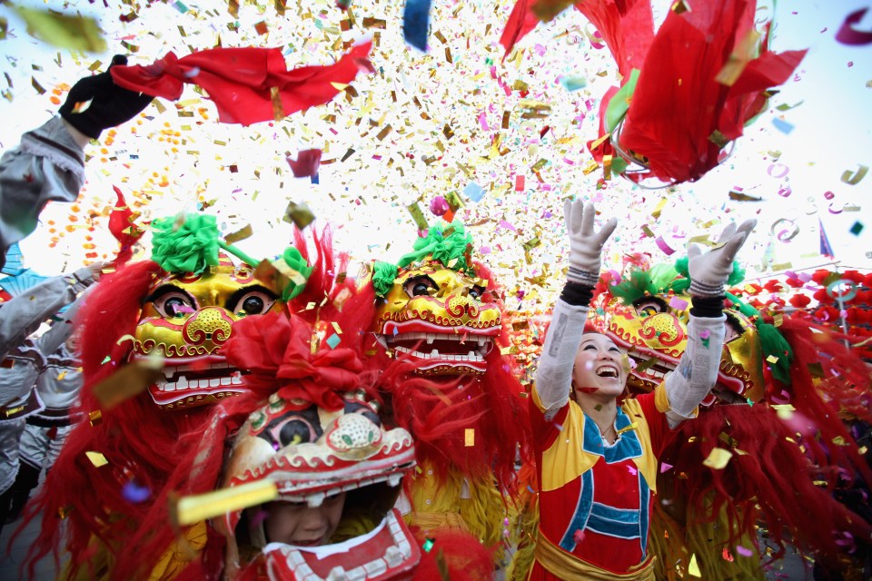 The Chinese new year is celebrated according to the lunar calendar