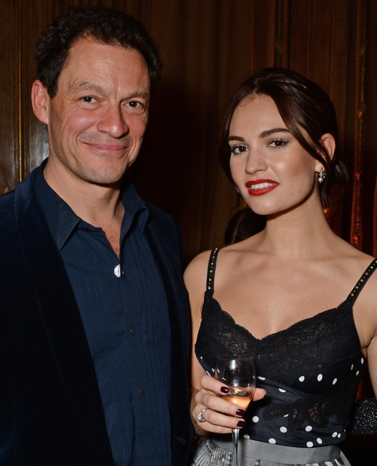 Lily was photographed kissing married co-star Dominic West last October