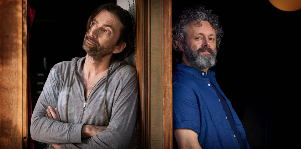 David Tennant and Michael Sheen star in the BBC comedy Staged