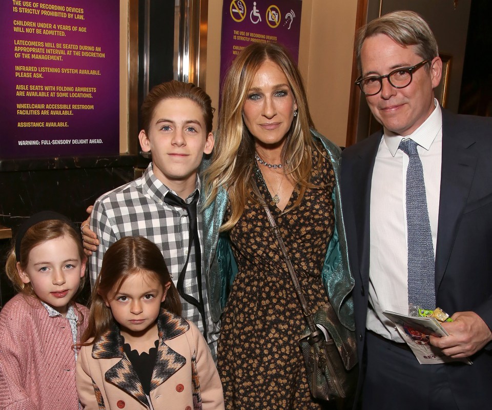 Sarah Jessica Parker and Matthew Broderick have one son and twin daughters