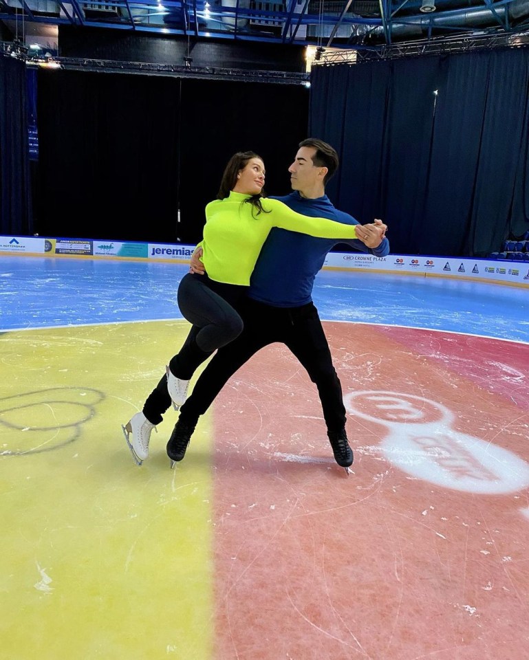 Becky is currently training to appear on Dancing on Ice