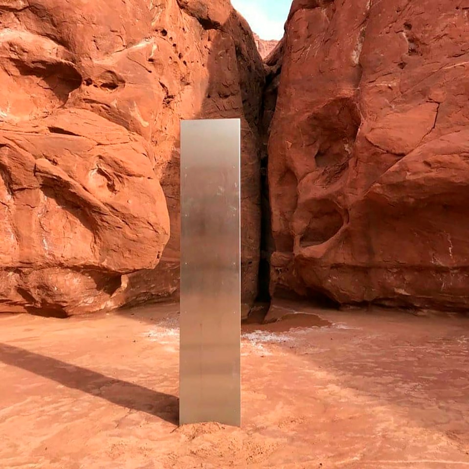 But monoliths have appeared around the world in recent weeks - including in Utah, USA