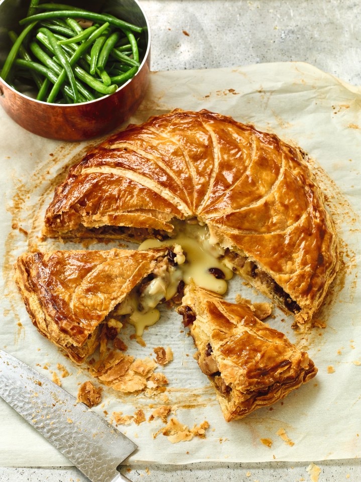 This chicken and brie puff-pastry pie makes an impressive dinner