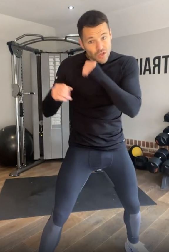 Mark Wright shares free fitness videos on Instagram