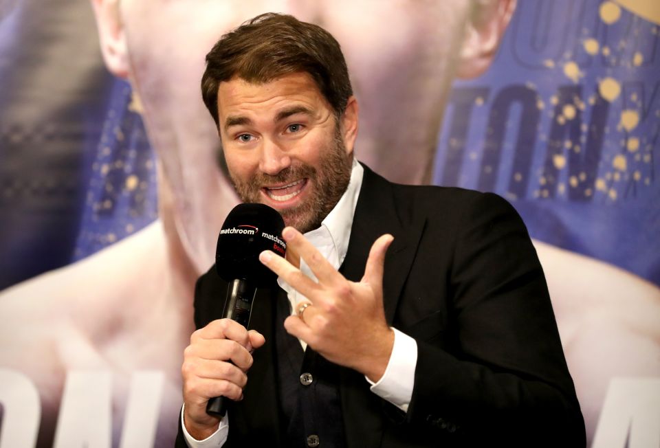 Eddie Hearn admits Anthony Joshua vs Tyson Fury could take place outside of the UK