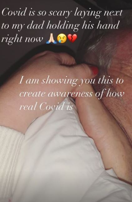 She shared this heartbreaking snap just before Christmas