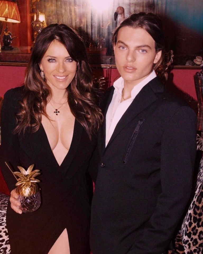 Liz with her son Damian