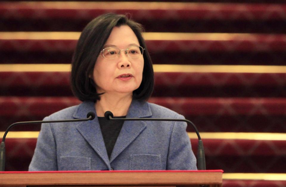 Taiwan's President Tsai Ing-wen has vowed to defend the island's freedom and not be coerced