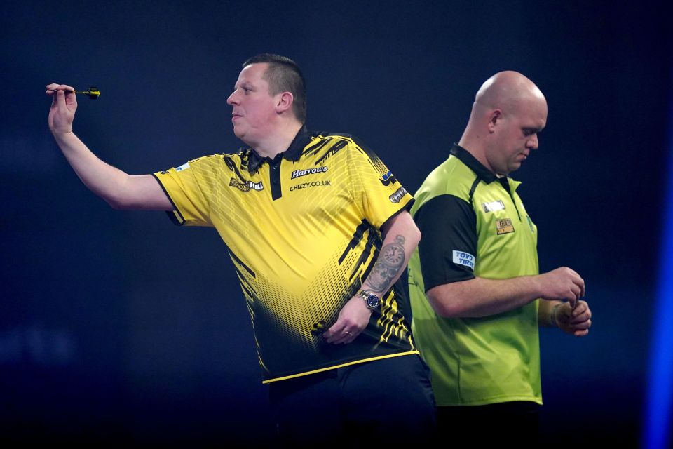 The defeat is Van Gerwen's first since he played Phil Taylor as a teenager that he didn't win a set