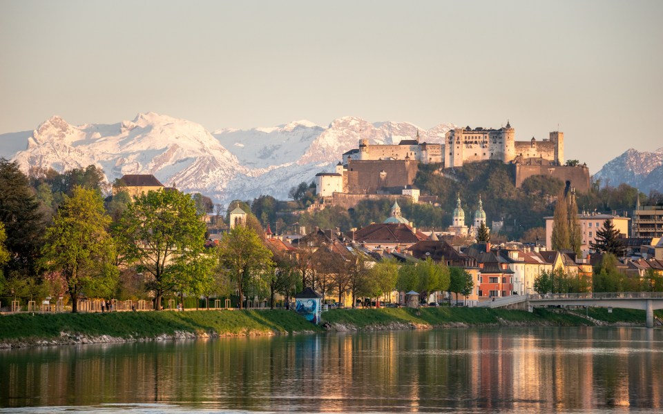 From the Hohensalzburg fortress, the walk across the Monchsberg hill is delightfully peaceful