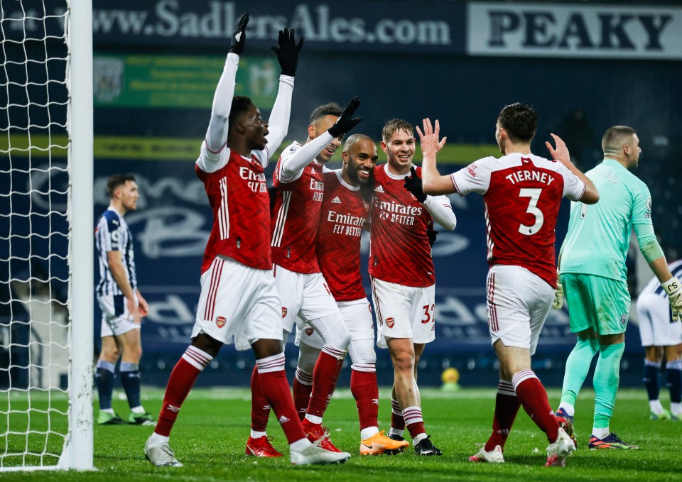 The win made it three victories in a row for Mikel Arteta’s side