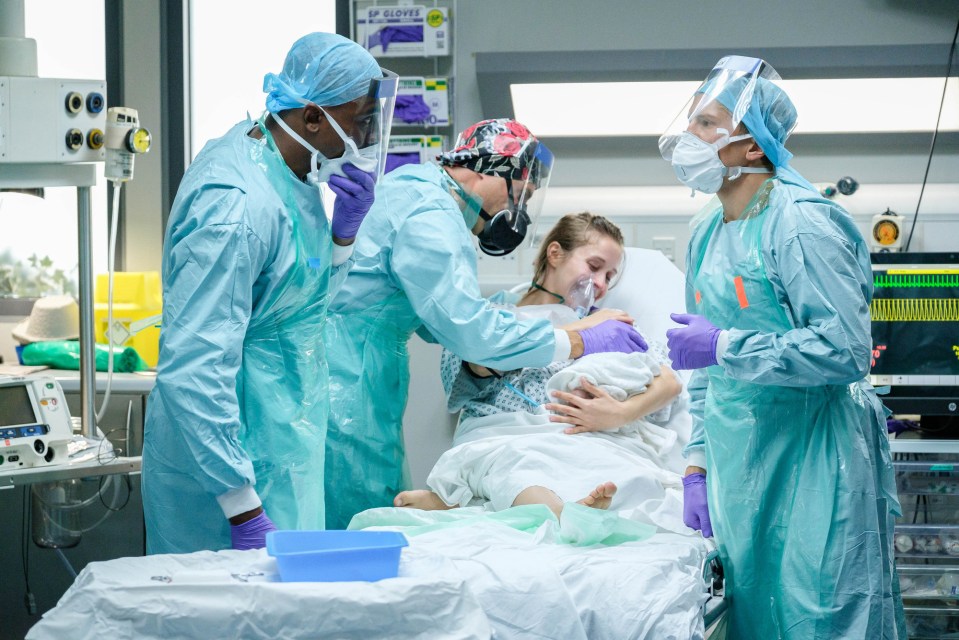 Medical staff were dressed in full PPE