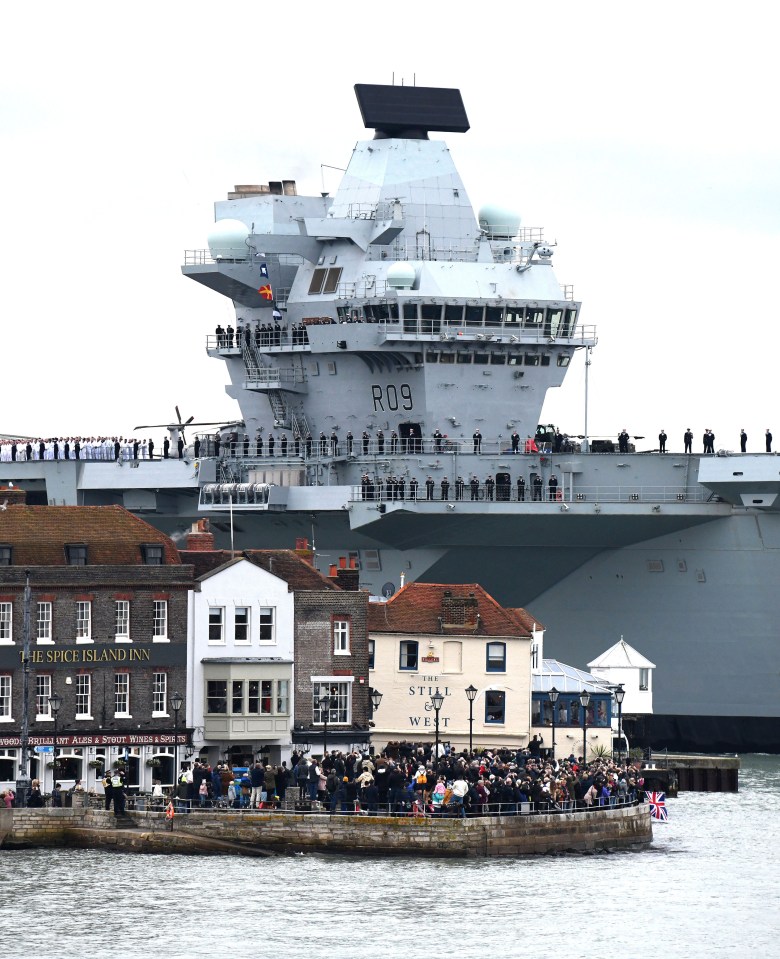 HMS Prince of Wales has not been to sea since March