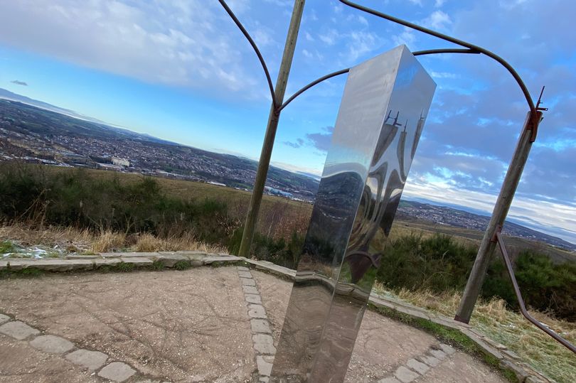 Two more also appeared elsewhere in the UK on January 1 - including this structure, which popped up on a Sheffield hillside