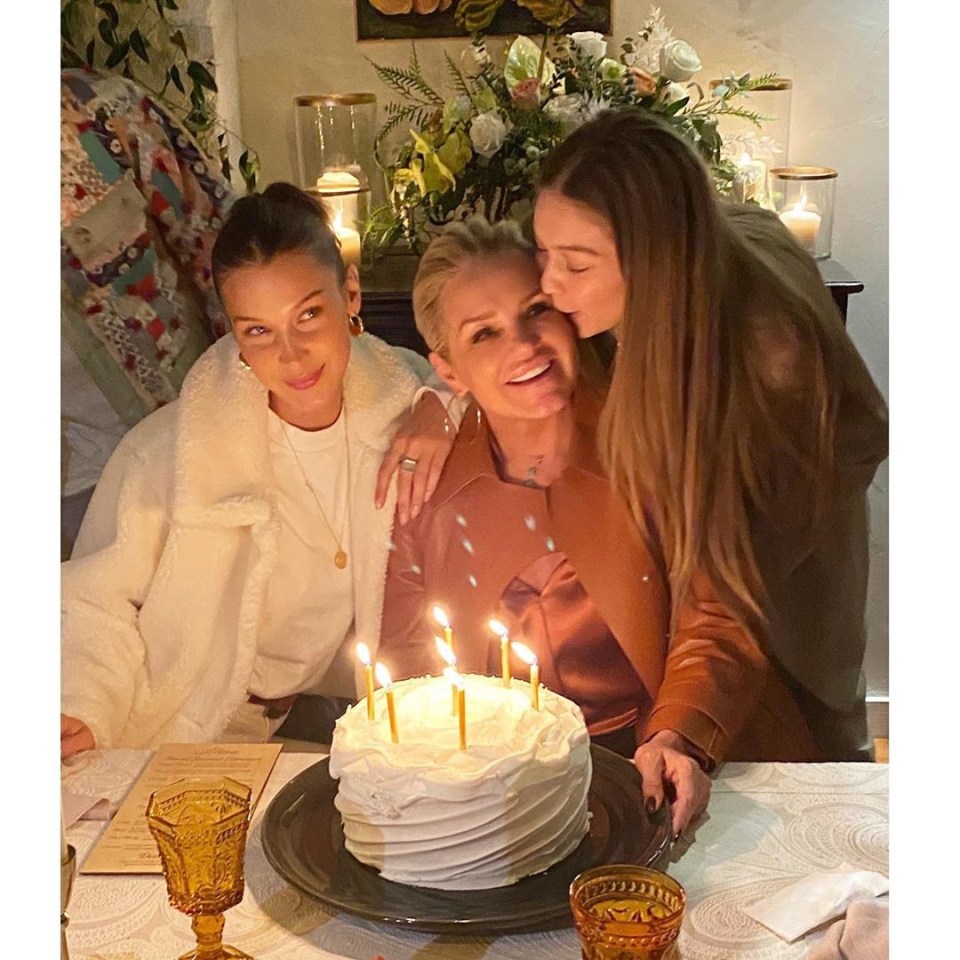 Gigi and Bella are close to mum Yolanda 