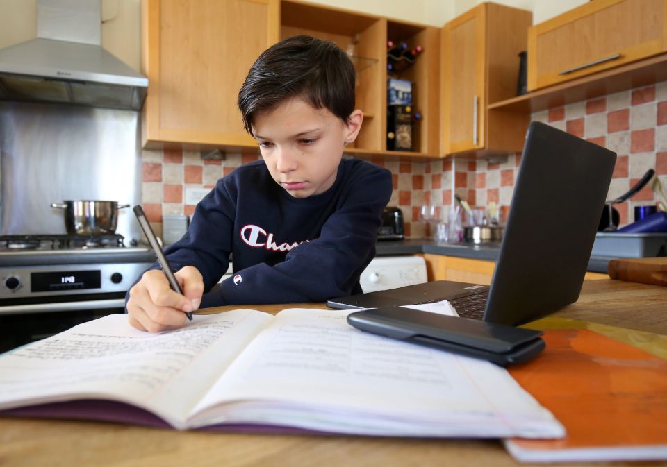 Schoolkids will have to work from home once again thanks to the latest lockdown in England