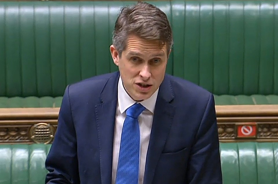 Educations Secretary Gavin Williamson announced schools would be closed until February half term earlier this month