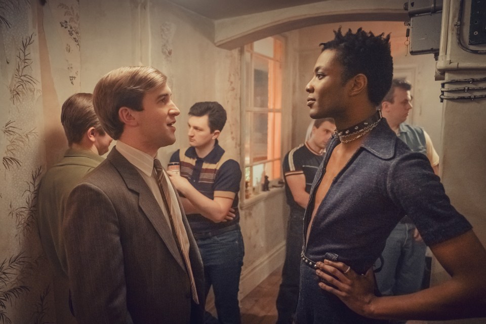 Colin (Callum Scott Howells) and Roscoe (Omari Douglas) during one of their famous house parties