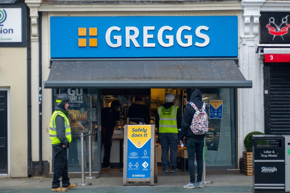 Greggs is the easiest food outlet to reach in UK town centres