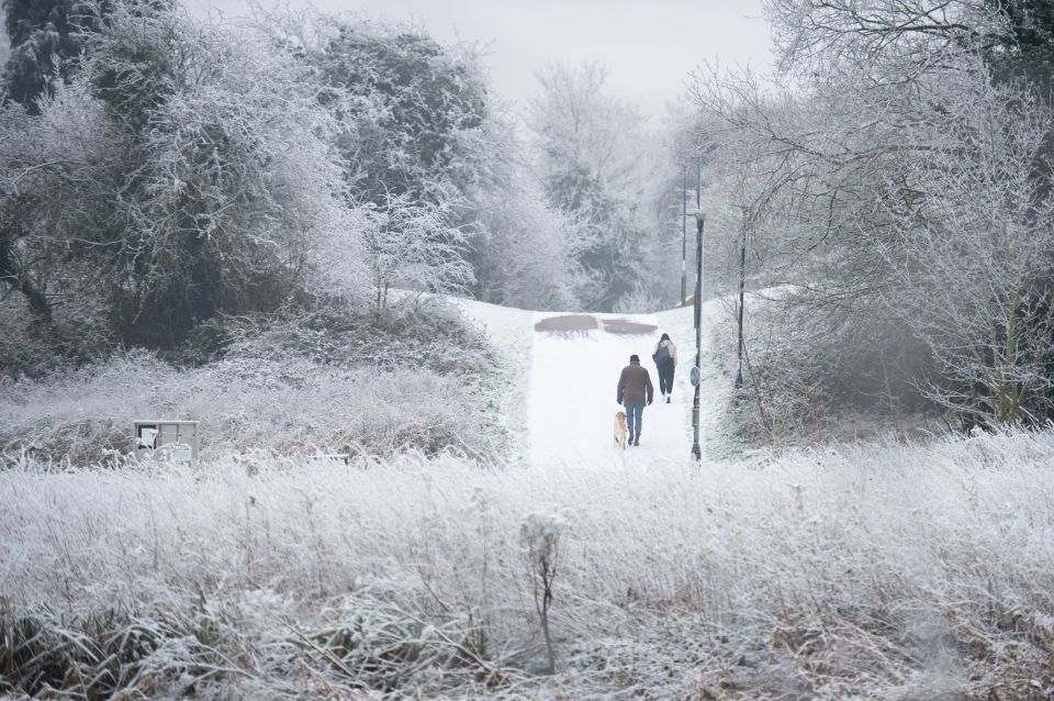 An arctic blast from Greenland has left the country shivering