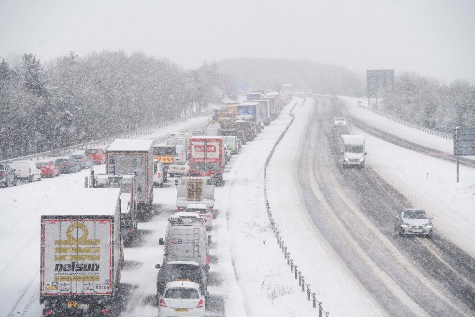 A1M Motorway in County Durham is currently grid locked with traffic queuing for miles 