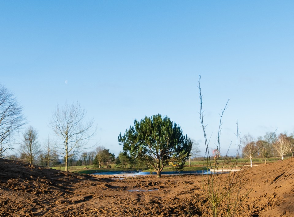 The council approved plans for a lake, on the condition the couple does not use motorised boats on the water