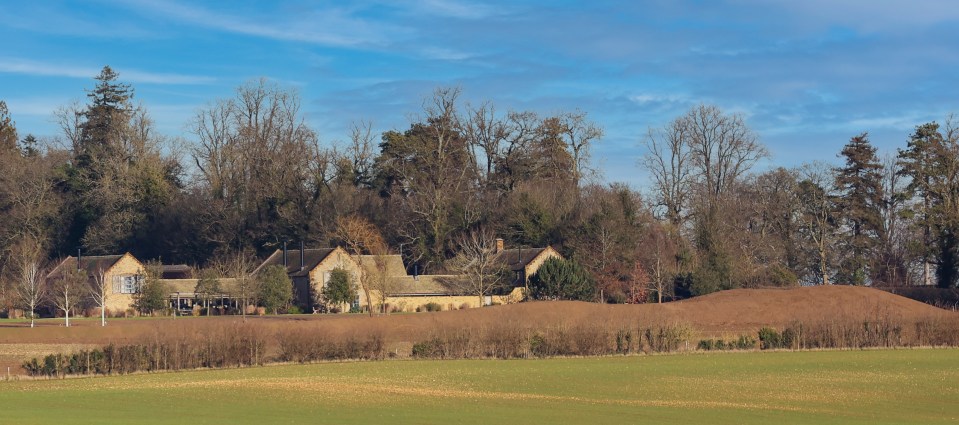 The Beckhams own the £6.1million property complete with a huge estate and luxurious mountain