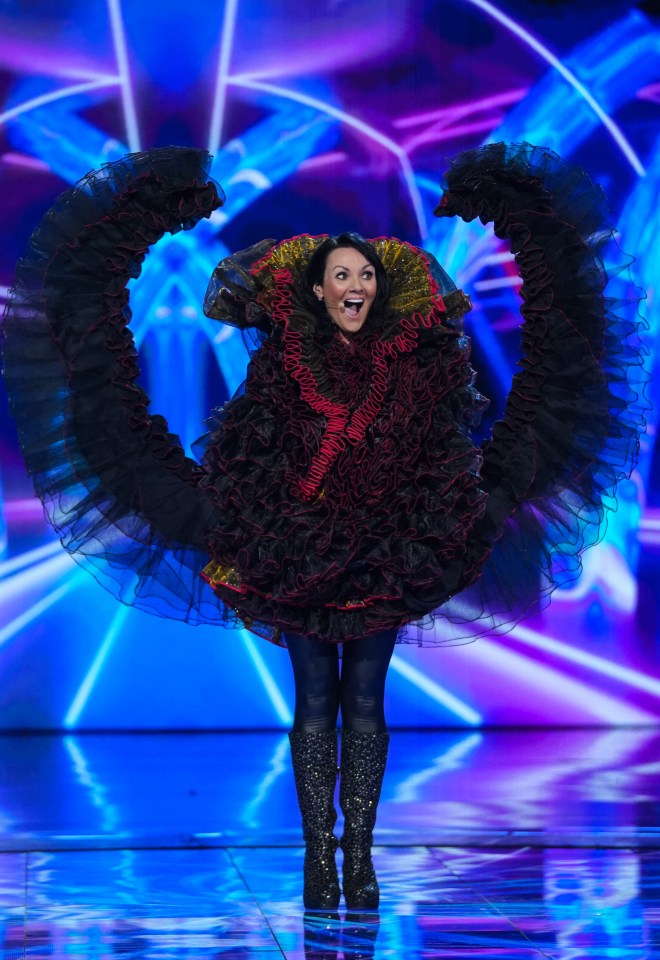 Martine as the Swan on The Masked Singer