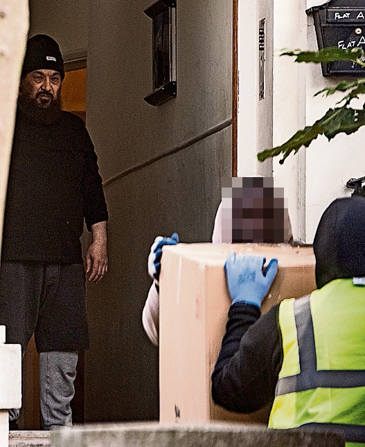 The convicted terrorist, pictured at his £1million home, was granted early 'mercy release' from a US prison